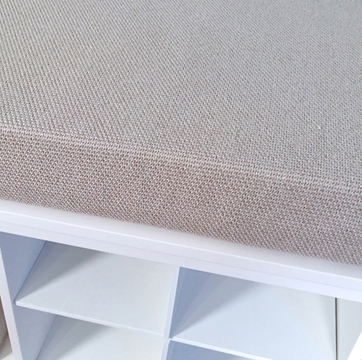 closeup image of the John Louis Home cushion included with all storage benches