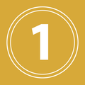 number 1 gold icon